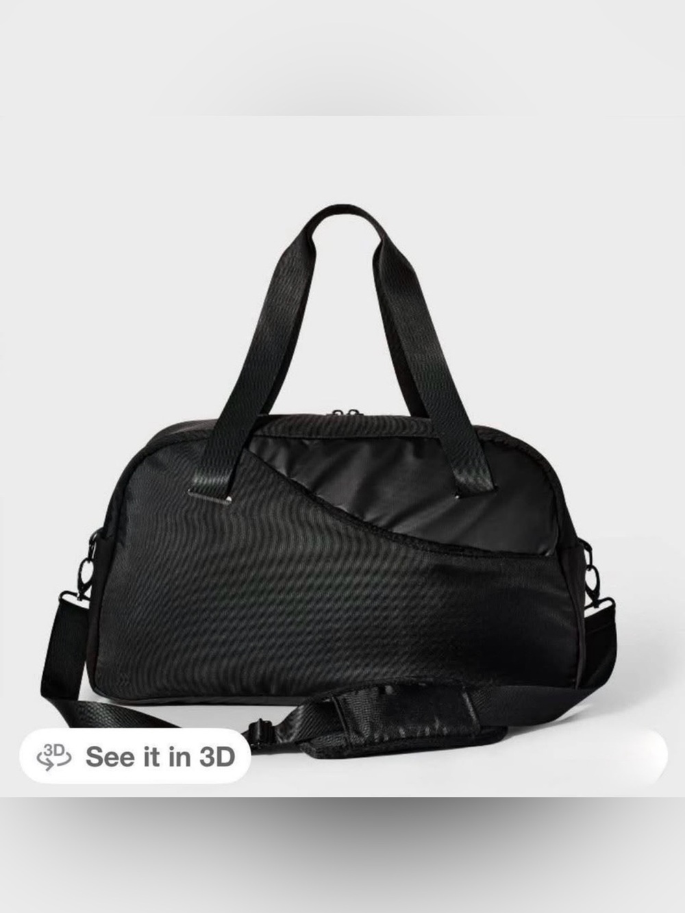 all in motion Black Travel Duffel Bag 20”